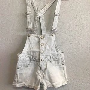 Striped Denim Romper